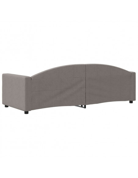 Letto da Giorno Tortora 80x200 cm in Tessuto