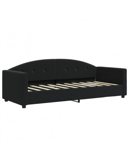 Letto da Giorno Nero 80x200 cm in Velluto