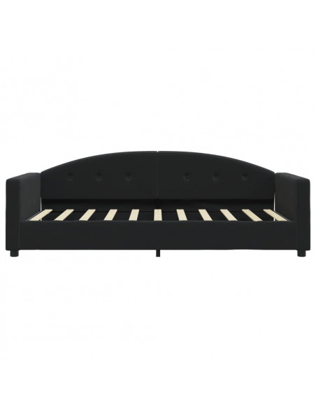 Letto da Giorno Nero 80x200 cm in Velluto