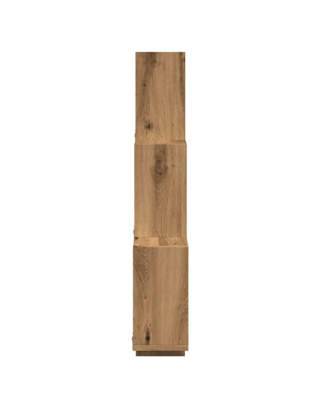 Mensola a Muro a Cubo Artigianale 78x15x93 cm Legno Multistrato