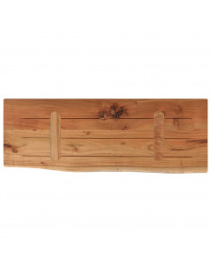 Mensola a Muro 70x30x3,8cm Rettangolare Legno Acacia Bordi Vivi