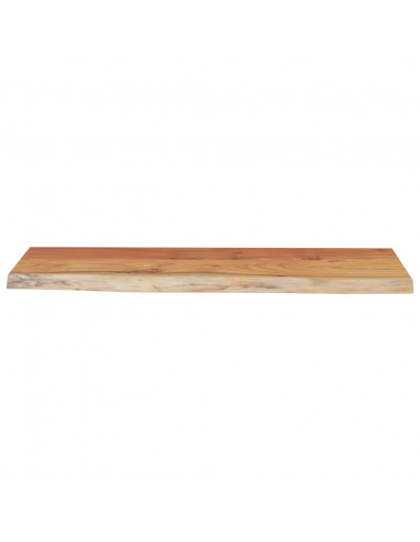 Mensola a Muro 70x30x3,8cm Rettangolare Legno Acacia Bordi Vivi
