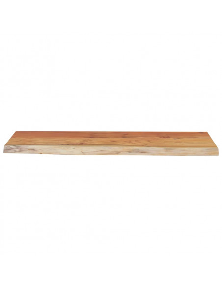 Mensola a Muro 70x30x3,8cm Rettangolare Legno Acacia Bordi Vivi