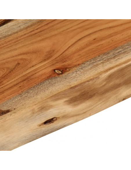 Mensola a Muro 60x40x3,8cm Rettangolare Legno Acacia Bordi Vivi