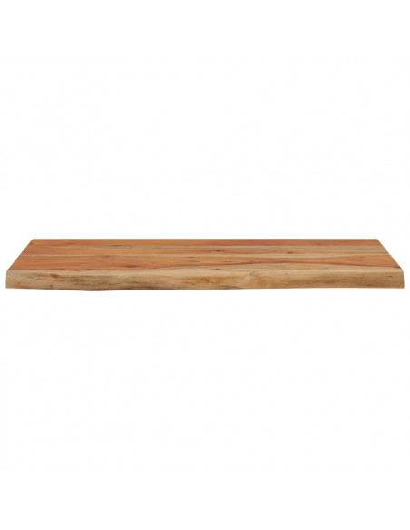 Mensola a Muro 60x30x3,8cm Rettangolare Legno Acacia Bordi Vivi