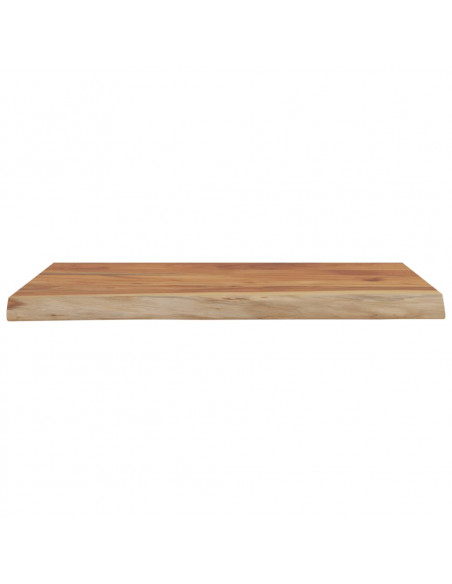 Mensola a Muro 50x40x3,8cm Rettangolare Legno Acacia Bordi Vivi