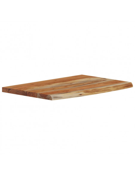 Mensola a Muro 50x30x3,8cm Rettangolare Legno Acacia Bordi Vivi