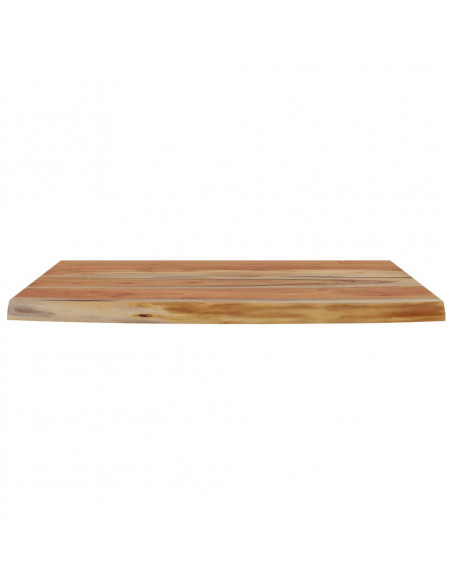 Mensola a Muro 50x30x3,8cm Rettangolare Legno Acacia Bordi Vivi