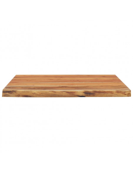 Mensola a Muro 40x40x3,8 cm Quadrata Massello Acacia Bordi Vivi