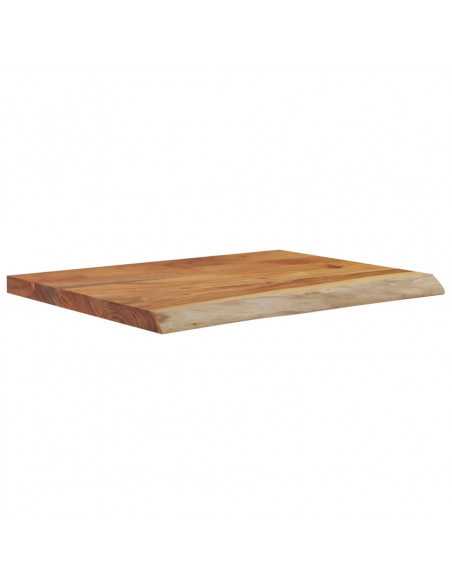 Mensola a Muro 40x30x3,8cm Rettangolare Legno Acacia Bordi Vivi