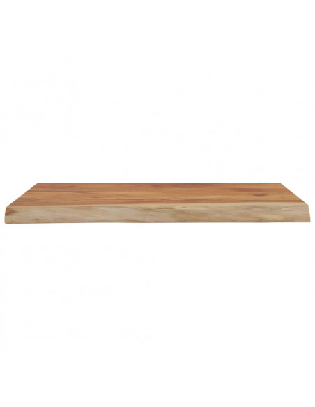 Mensola a Muro 40x30x3,8cm Rettangolare Legno Acacia Bordi Vivi
