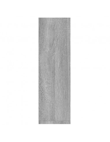 Mensole a Parete 2pz Grigio Sonoma 50x15x50cm Legno Multistrato