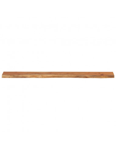 Mensola Muro 160x20x3,8cm Rettangolare Legno Acacia Bordi Vivi
