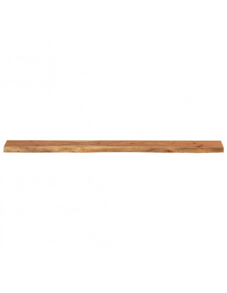 Mensola Muro 160x20x3,8cm Rettangolare Legno Acacia Bordi Vivi