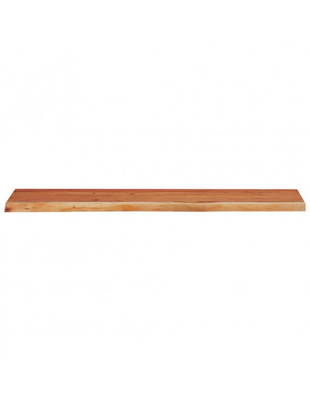 Mensola Muro 110x30x3,8cm Rettangolare Legno Acacia Bordi Vivi