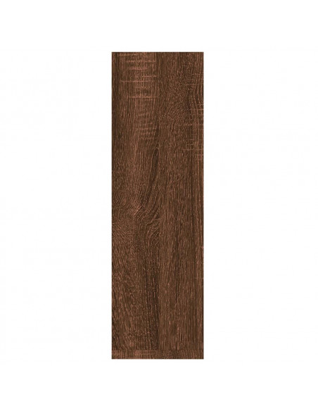 Mensole Parete 2pz Rovere Marrone 50x15x50 cm Legno Multistrato