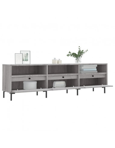 Mobile Porta TV Grigio Sonoma 150x30x44,5 cm Legno Multistrato