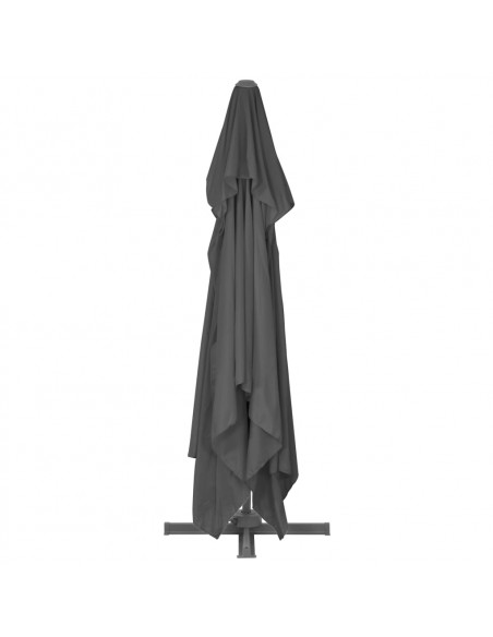 Ombrellone a Sbalzo Palo in Alluminio 4x3 m Nero
