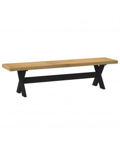 Panca Pranzo NOAIN Gambe a Forma X 180x40x45 cm Legno Massello