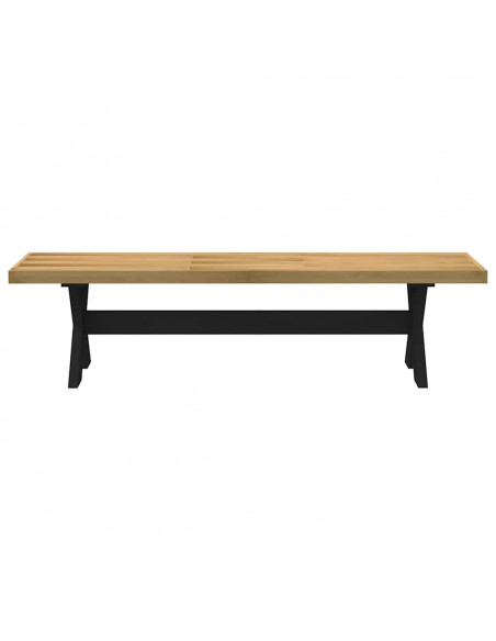 Panca Pranzo NOAIN Gambe a Forma X 180x40x45 cm Legno Massello