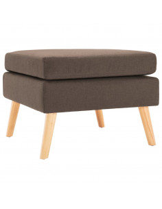 Poggiapiedi Marrone in Tessuto