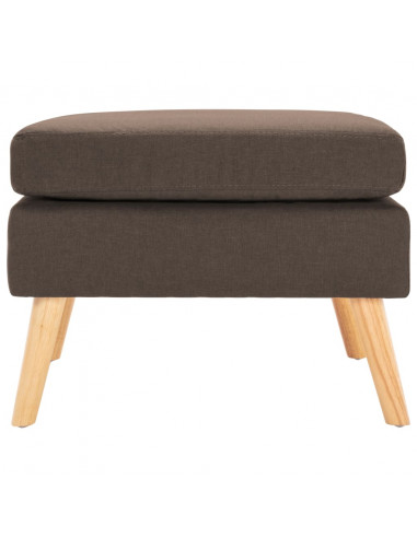 Poggiapiedi Marrone in Tessuto