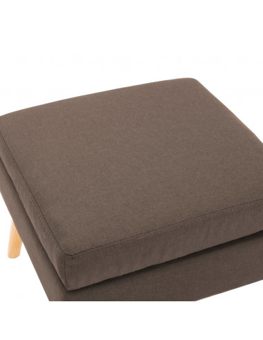 Poggiapiedi Marrone in Tessuto