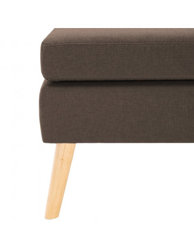 Poggiapiedi Marrone in Tessuto