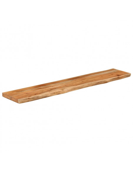 Piano Tavolo 160x30x3,8 cm Rettangolare Legno Acacia Bordi Vivi