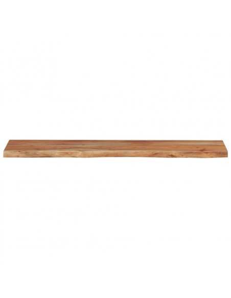 Piano Tavolo 160x30x3,8 cm Rettangolare Legno Acacia Bordi Vivi