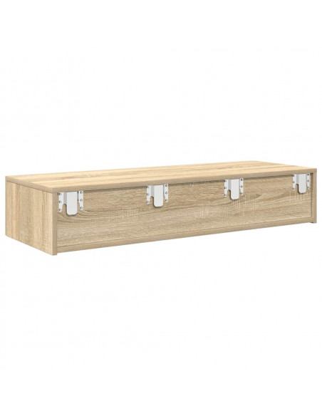 Scaffale a Parete con Cassetti Sonoma 100x36x19cm in Truciolato