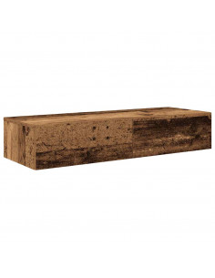 Scaffale a Parete con Cassetti Antico 100x36x19cm in Truciolato