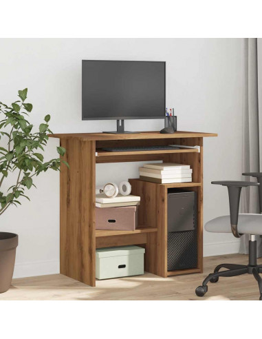 Scrivania Rovere Artigianale 80x45x74 cm in Legno Multistrato