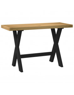 Scrivania NOAIN Gambe a Forma di X 120x50x75 cm Legno Massello