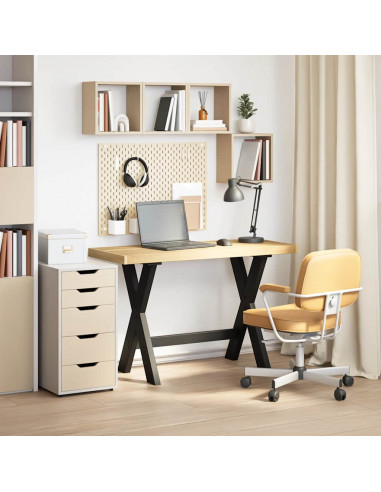 Scrivania NOAIN Gambe a Forma di X 120x50x75 cm Legno Massello