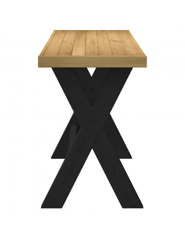 Scrivania NOAIN Gambe a Forma di X 120x50x75 cm Legno Massello