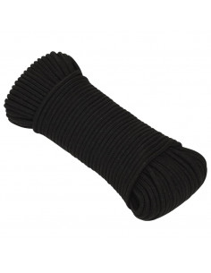 Corda da Lavoro Nera 4 mm 25 m in Poliestere 2