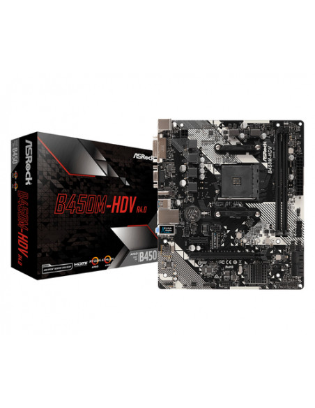 B450M-HDV R4.0 AM4 2 DDR4