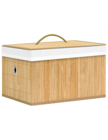 Scatole Portaoggetti 4 pz in Bambù