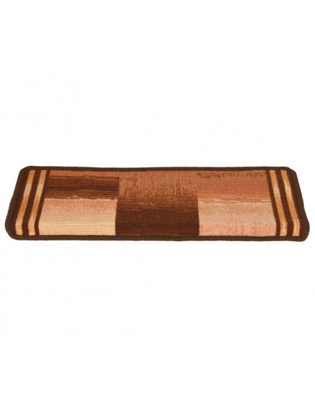 Tappetini per Scale Autoadesivi 10 pz 65x21x4 cm Marroni
