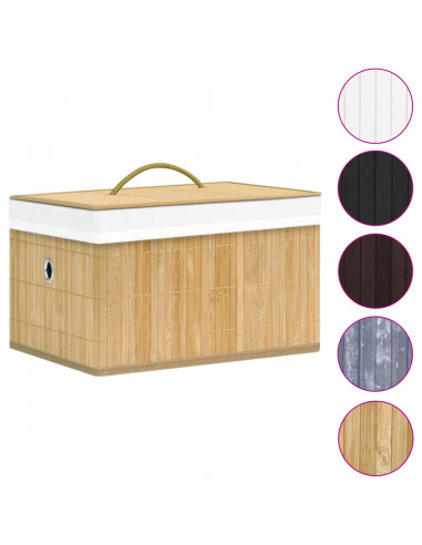 Scatole Portaoggetti 4 pz in Bambù