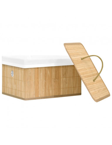 Scatole Portaoggetti 4 pz in Bambù