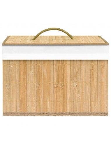 Scatole Portaoggetti 4 pz in Bambù