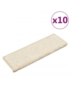 Tappetini per Scale 10 pz 65x21x4 cm Bianchi