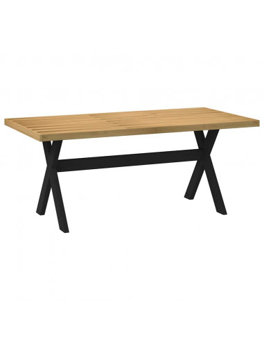 Tavolo Pranzo NOAIN Gambe a Forma X 180x90x75 cm Legno Massello