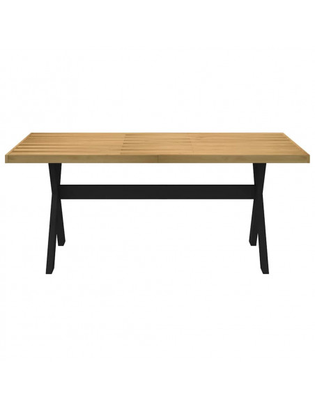 Tavolo Pranzo NOAIN Gambe a Forma X 180x90x75 cm Legno Massello