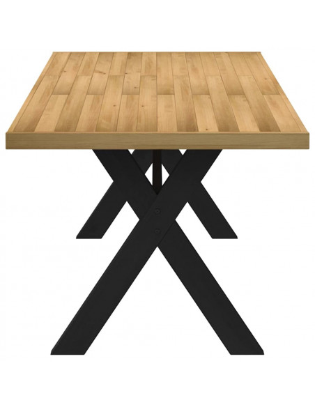 Tavolo Pranzo NOAIN Gambe a Forma X 180x90x75 cm Legno Massello