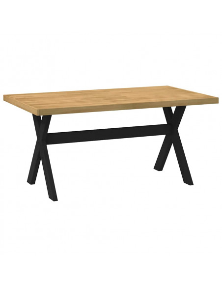 Tavolo Pranzo NOAIN Gambe a Forma X 160x90x75 cm Legno Massello