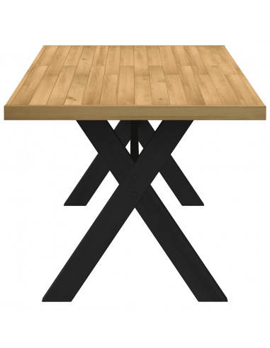 Tavolo Pranzo NOAIN Gambe a Forma X 160x90x75 cm Legno Massello