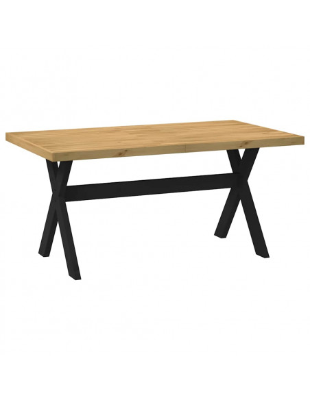 Tavolo Pranzo NOAIN Gambe a Forma X 160x90x75 cm Legno Massello